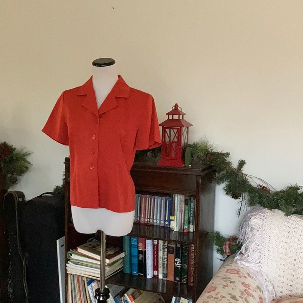 AGB Orange Short Sleeve Jacket, Size 4